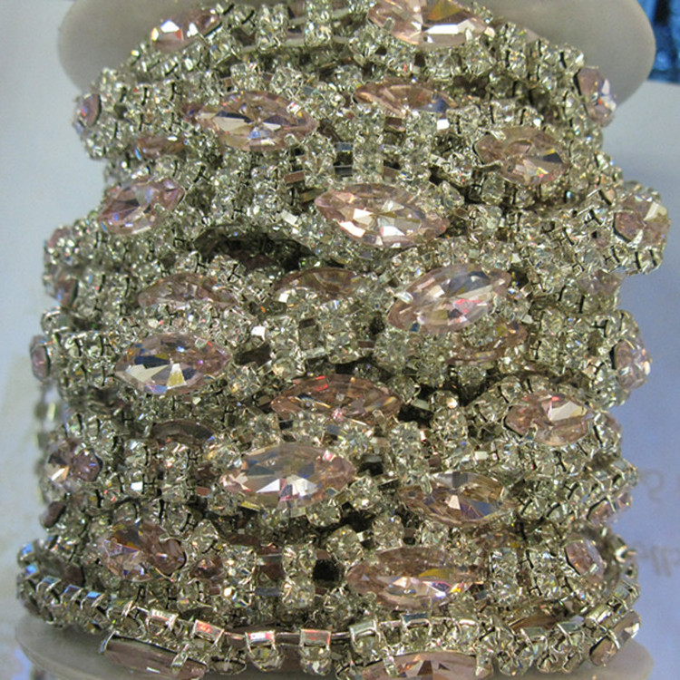 chain rhinestone rolls for ornaments decoration