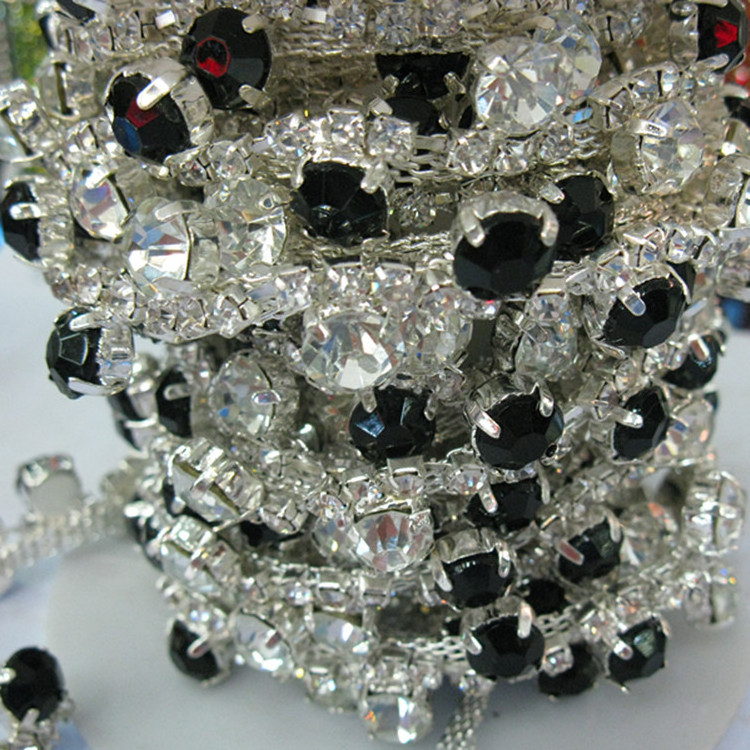 chain rhinestone rolls for ornaments decoration