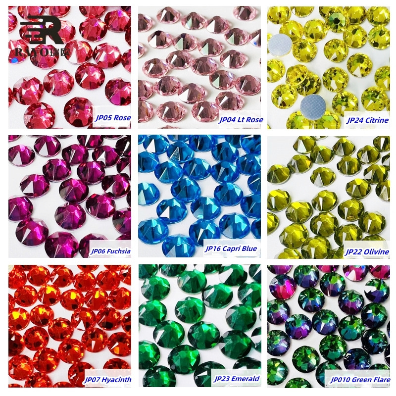 2088 Superior 6A Quality Glass Round Factory Direct Wholesale Hot Fix Crystal Rhinestone For Women Clothes Garment Shoe Motifs