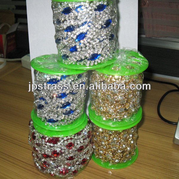 chain rhinestone rolls for ornaments decoration