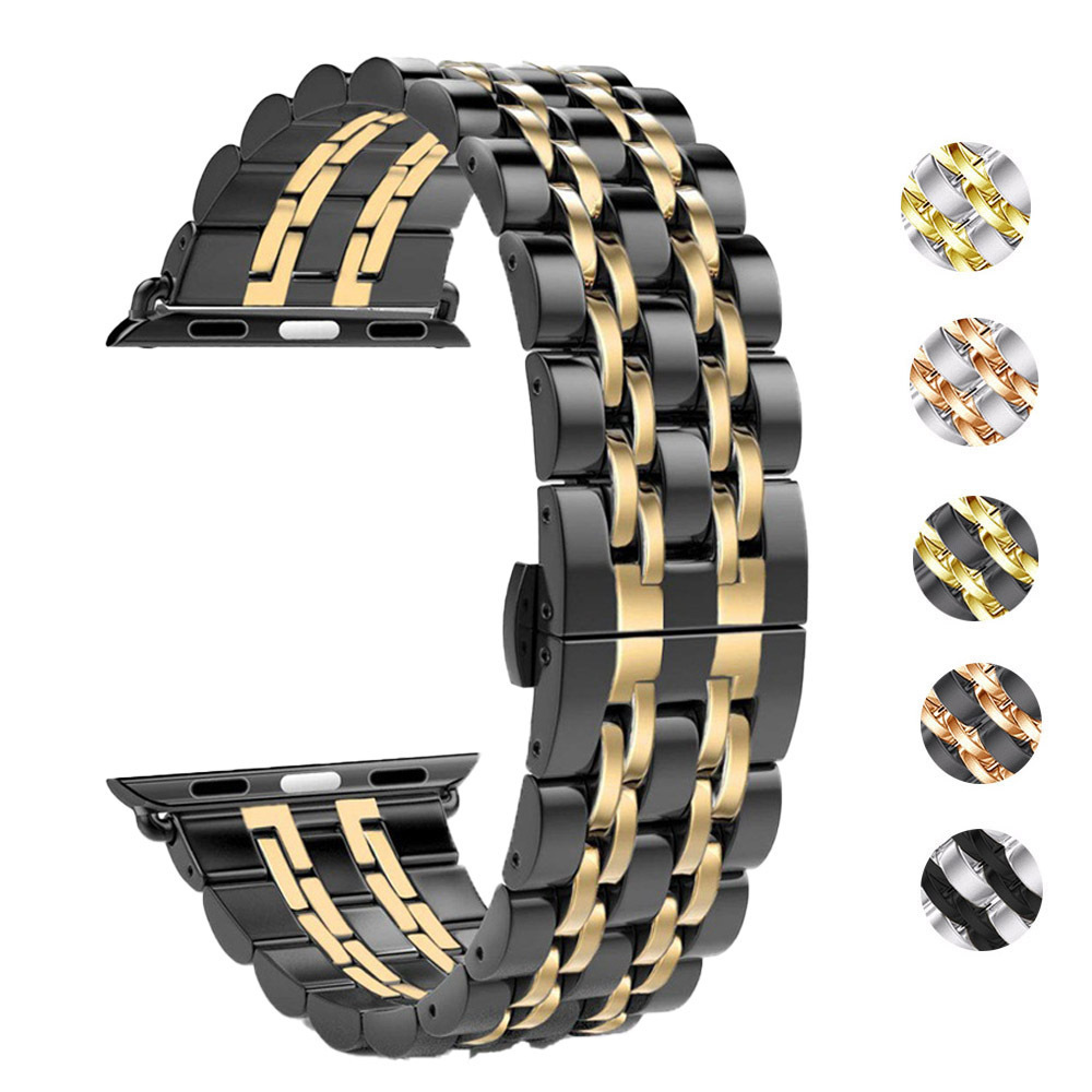 Stainless Steel Strap For smart Watch Band 5 4 3 40mm 44mm strap 38mm 42mm Bracelet Sport Band for smart5 4 3