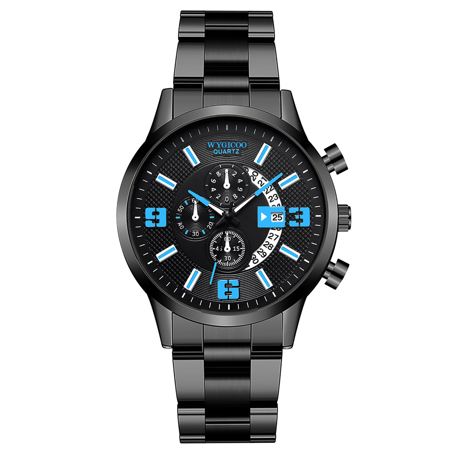 WYGICOO Custom OEM Waterproof Private Label Brand Stainless Steel Men Watch Erkek Kol Saat Relo Relojes 2022