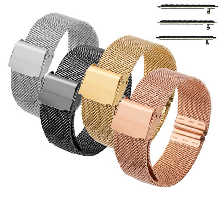 Stainless Steel 18mm 22mm 24 mm 26mm Mesh Watch Band