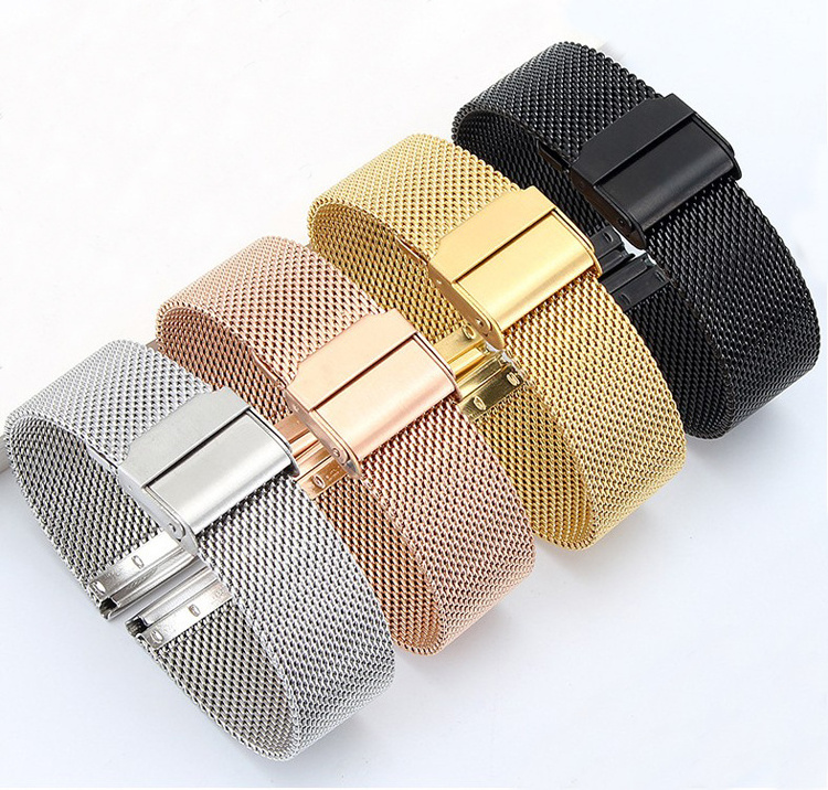 Stainless Steel 18mm 22mm 24 mm 26mm Mesh Watch Band