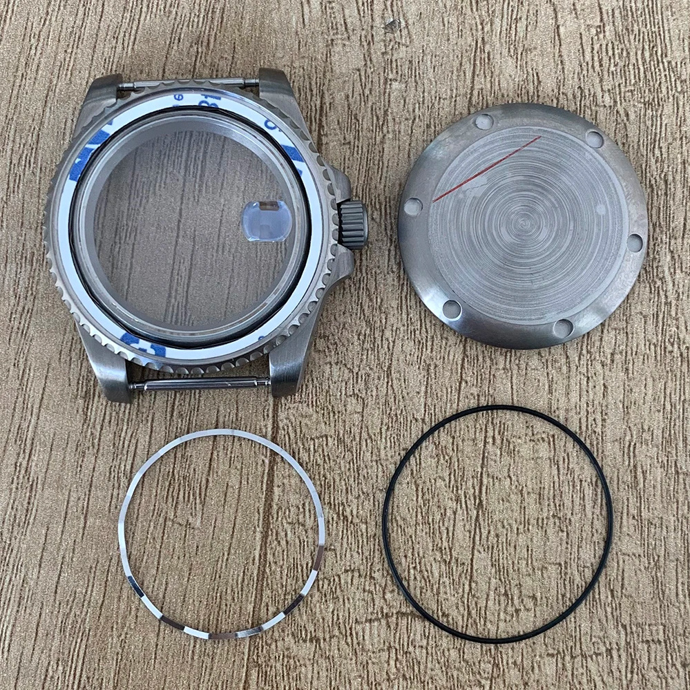 Custom OEM Waterproof Rotating Bezel Boitier De Montre Titanium Watch Case NH35