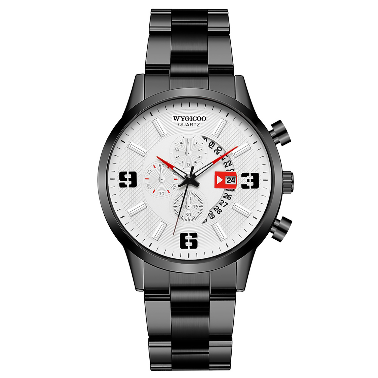 WYGICOO Custom OEM Waterproof Private Label Brand Stainless Steel Men Watch Erkek Kol Saat Relo Relojes 2022