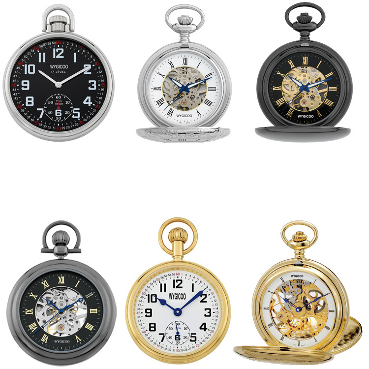 WYGICOO Montre De Poche Taschenuhr Cep Saatleri Pocket Watch Mechanical