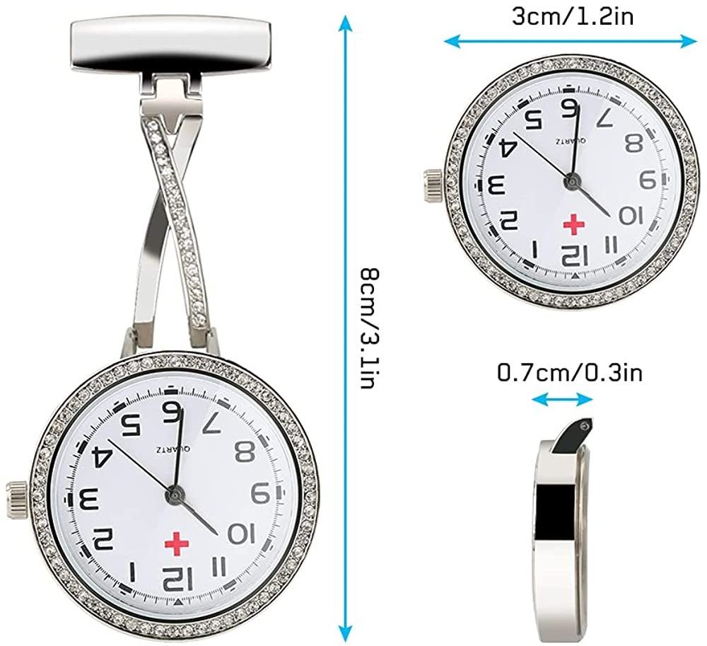 WYGICOO Reloj De Enfermera Krankenschwester Uhr Custom Doctor FOB Diamond Medical Breast Nurses Watch For Nurse Quartz Pocket