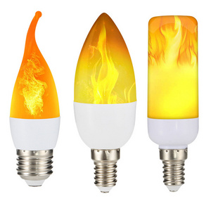 Flickering Candle Lamp E27 E26 E14 3W 5W 7W 9W LED Flame Light Bulbs