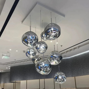 Hotel Hall LOFT Pendant Lamp Lighting Bedroom Bar Hanging Nordic PVC Lava LED Pendant Light For Living Room Dining Room