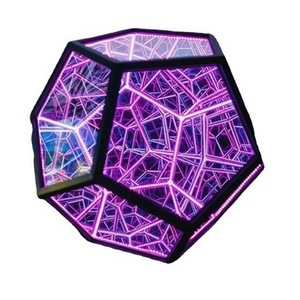 12 Face Infinite Dodecahedron Color Art 3D LED Night Light Lamp Space Lights Creative LED Ambient Light