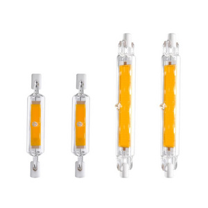 LED R7S Glass Tube COB Bulb 78MM 8W 118MM 13W R7S Corn Lamp J78  Replace Halogen Light 50W 90W AC 220V 230V dimmable led bulb