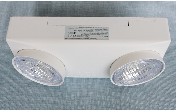 Energy Saving Indoor Corridor Emergency Light LED Dual Head Emergency Lights With Plug