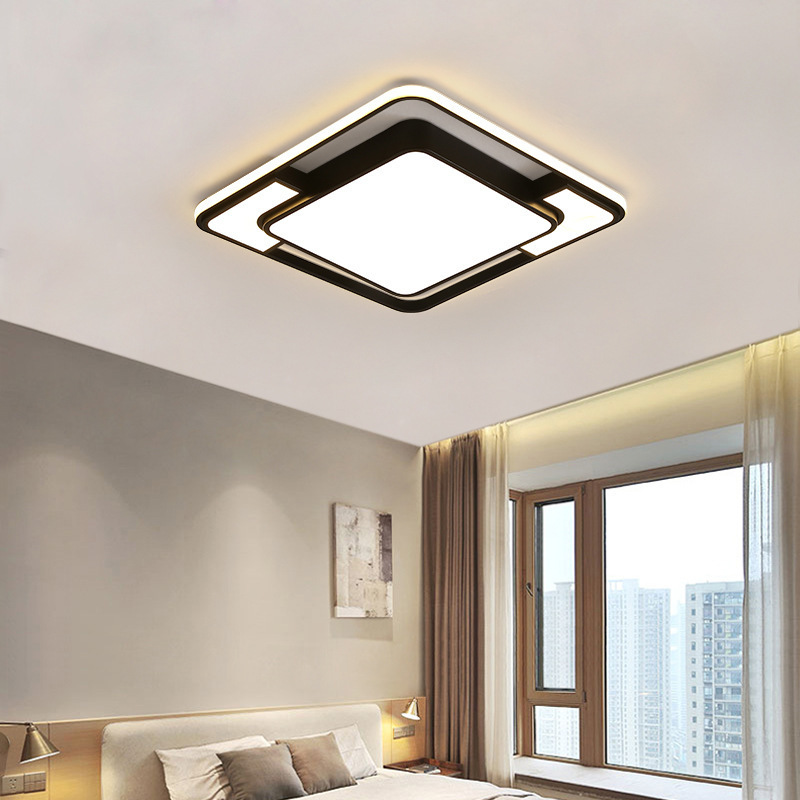 Modern LED Ceiling Light Rings Modern Ceiling Flush Mount Remote Control Fixture Dimming Ceiling Light