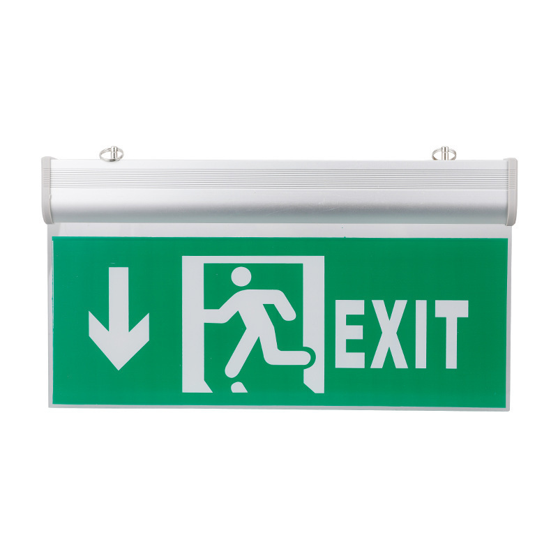 AC110V 220V Professional Rechargeable Led Warning Safety EXIT Sign Light Emergency EXIT Lights