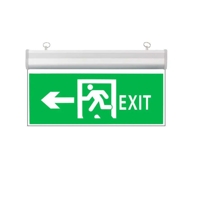 AC110V 220V Professional Rechargeable Led Warning Safety EXIT Sign Light Emergency EXIT Lights