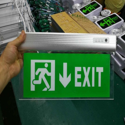 AC110V 220V Professional Rechargeable Led Warning Safety EXIT Sign Light Emergency EXIT Lights