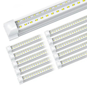 V-Shaped Aluminum 50W 100W 4FT 8FT 4 8 Foot T8 Integrated Led Tube Light Fixture