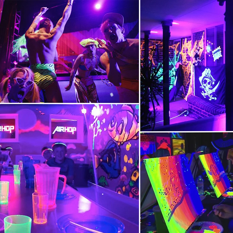 Bar Halloween Party Decoration Fluorescent Bulb Lights E26 E27 Base 15W UV Black Light Bulb