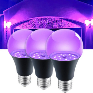 E27 9W Led Bulb Ultraviolet Led Black Light Halloween Party Bar Blacklight 395nm UV Led Bulbs