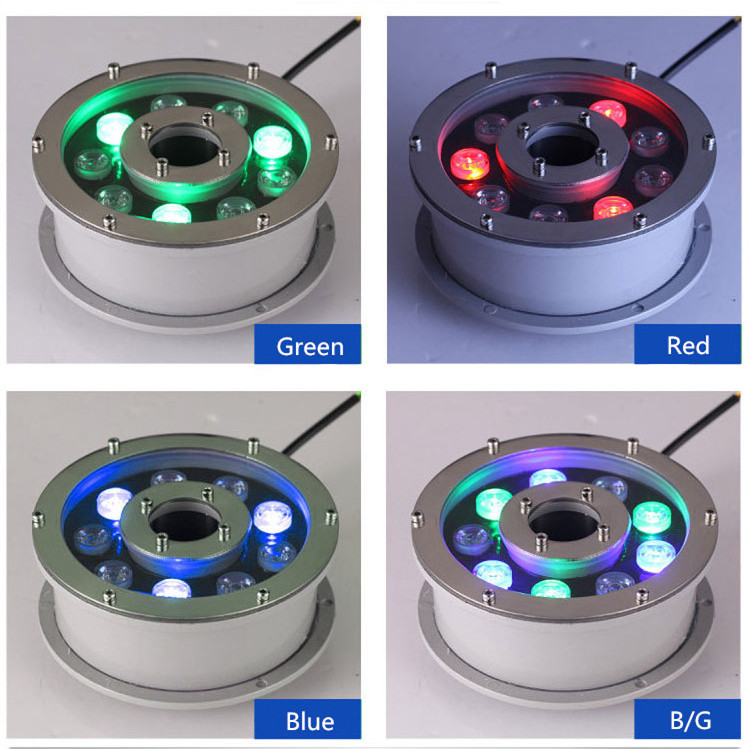 IP68 Submersible Lamp 6W 9W 12W 18W RGB Underwater LED Fountain Light