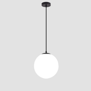 Minimalism White Globe Hanging Lamps For Bar Restaurant Bedroom Bedside Decoration Lighting Glass Ball LED Pendant Light