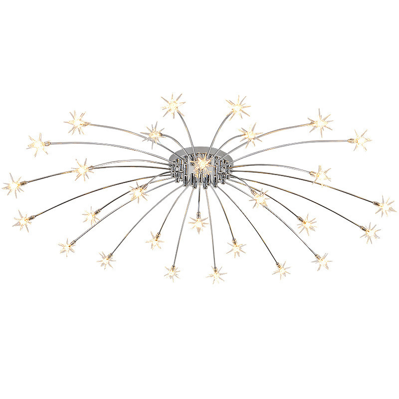 Modern Light Luxury Sparkle Firework LED Ceiling Light For Living Room Bedroom Study Home Decor Lighting Fixtures