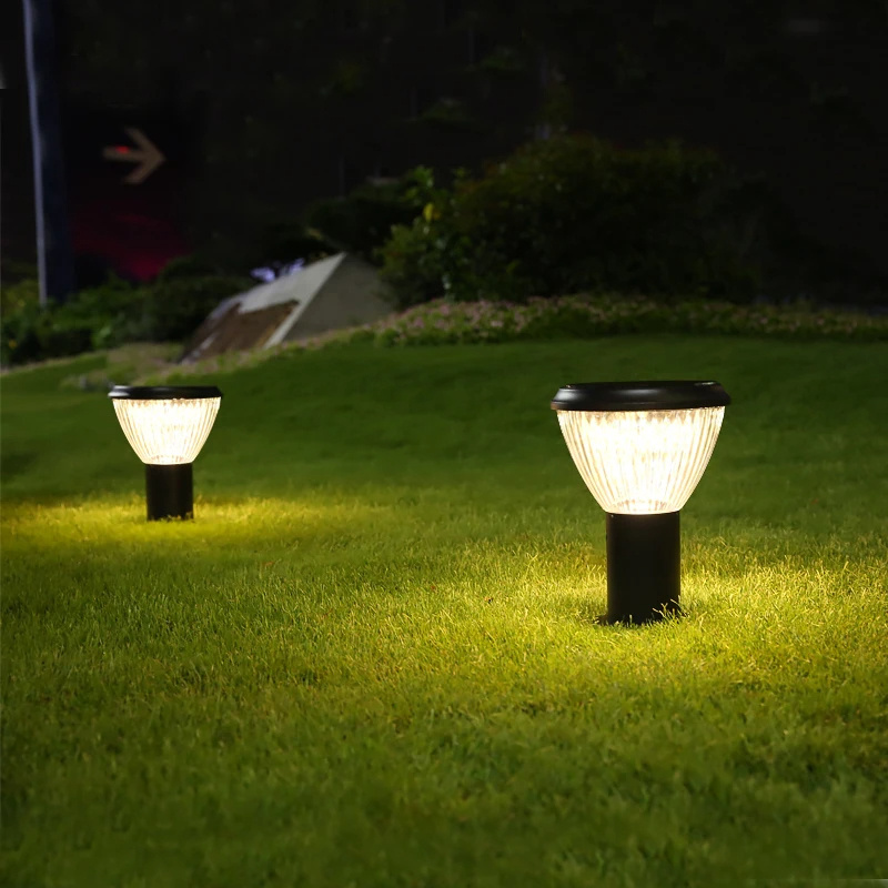 Outdoor Landscape Lighting Waterproof Solar Garden Fence Post Light Led Outdoor Pillar Gate Lights