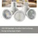 Jpungsun E27 E14 GU10 GU5.3 MR16 B15 E12 LED Bulb Aluminum COB Spotlight Bulb Dimmable GU10 Down Light Bulb