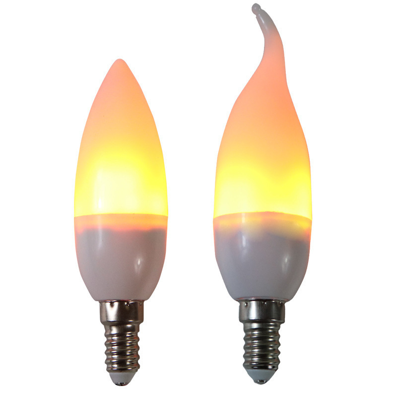 Flickering Candle Lamp E27 E26 E14 3W 5W 7W 9W LED Flame Light Bulbs