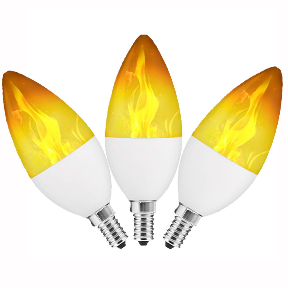 Flickering Candle Lamp E27 E26 E14 3W 5W 7W 9W LED Flame Light Bulbs