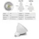 Jpungsun E27 E14 GU10 GU5.3 MR16 B15 E12 LED Bulb Aluminum COB Spotlight Bulb Dimmable GU10 Down Light Bulb