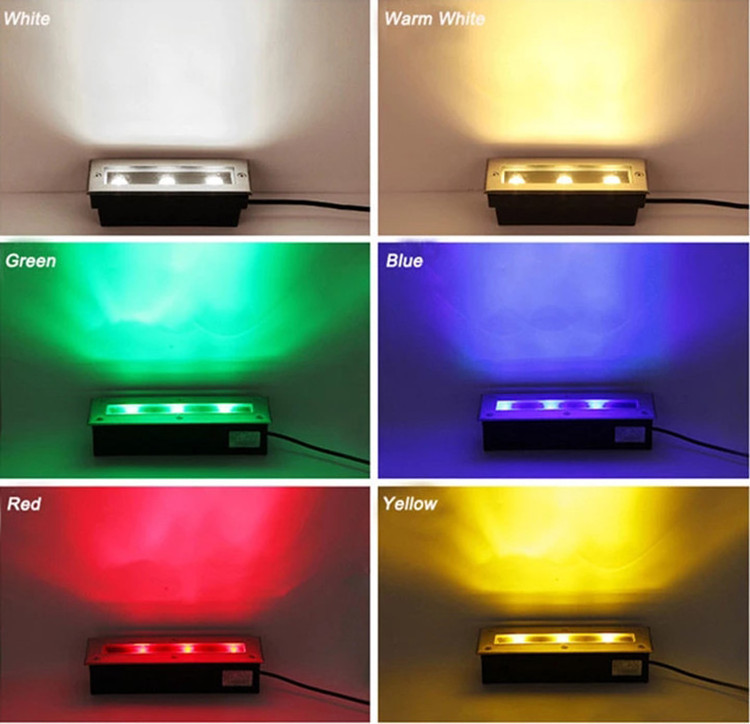 Pavement Recessed Inground Light RGB DMX 36W 24W 18W 12W 9W 6W Linear Led Underground Lights