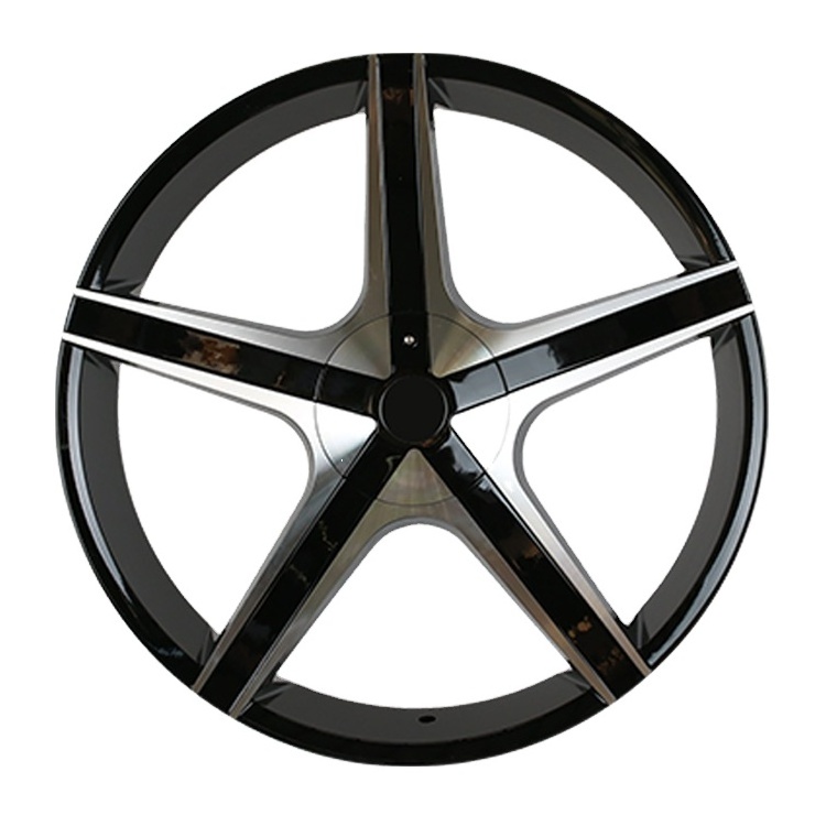 Five Star Style Car Rim 20 inch 18 20 22 24 Inch Black Wheel Rims 4/5x100-114.3 5x100-120  5/6x115-139.7 Car Rim Wheel #M3052