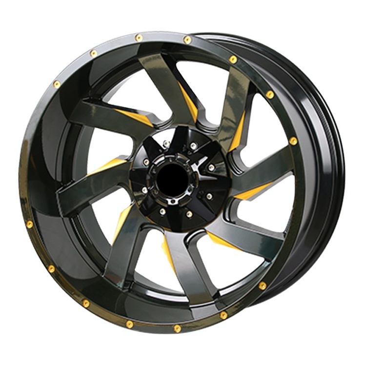 Wholesale Hot Sale Offroad Car wheel Deep Dish 17 20 22 Inch 4X4 5x127 6x114.3/139.7 Alloy Wheels Rim For Jeep Toyota #R1143