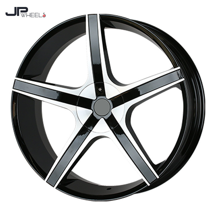 Five Star Style Car Rim 20 inch 18 20 22 24 Inch Black Wheel Rims 4/5x100-114.3 5x100-120  5/6x115-139.7 Car Rim Wheel #M3052