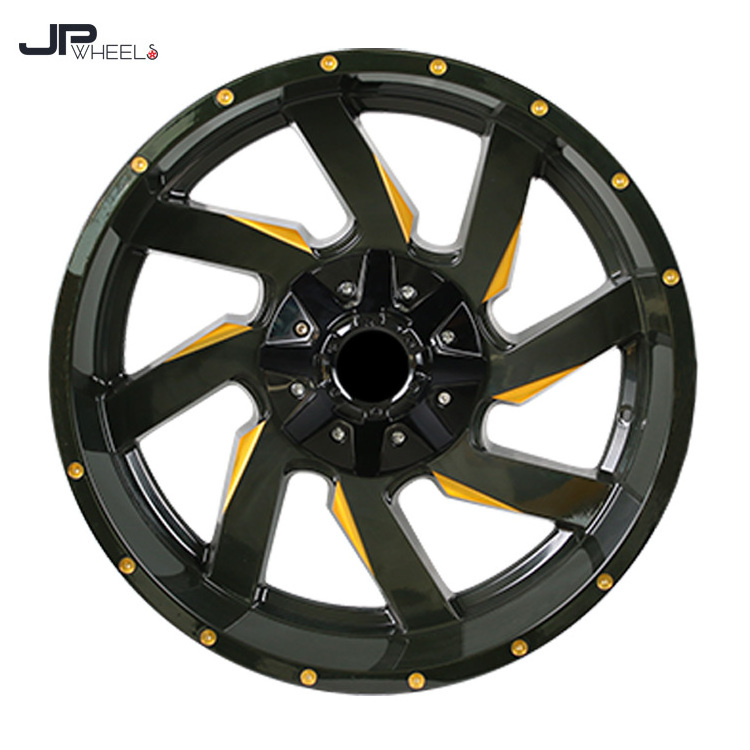 Wholesale Hot Sale Offroad Car wheel Deep Dish 17 20 22 Inch 4X4 5x127 6x114.3/139.7 Alloy Wheels Rim For Jeep Toyota #R1143