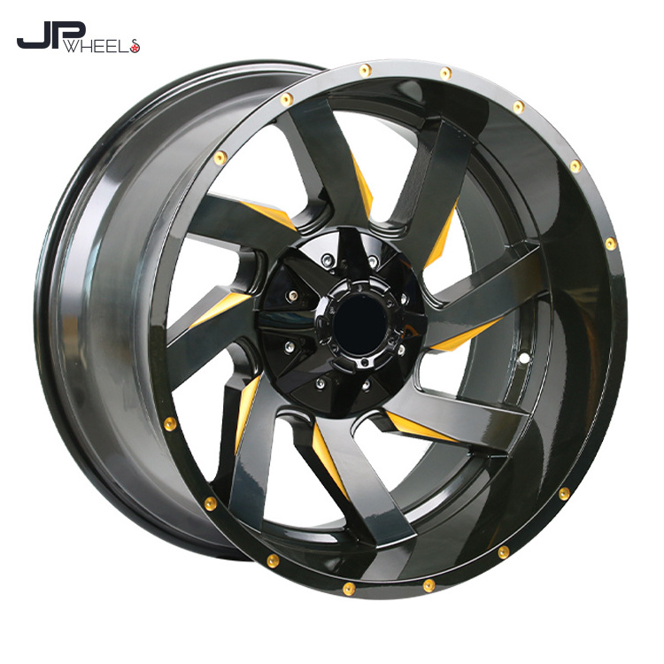 Wholesale Hot Sale Offroad Car wheel Deep Dish 17 20 22 Inch 4X4 5x127 6x114.3/139.7 Alloy Wheels Rim For Jeep Toyota #R1143