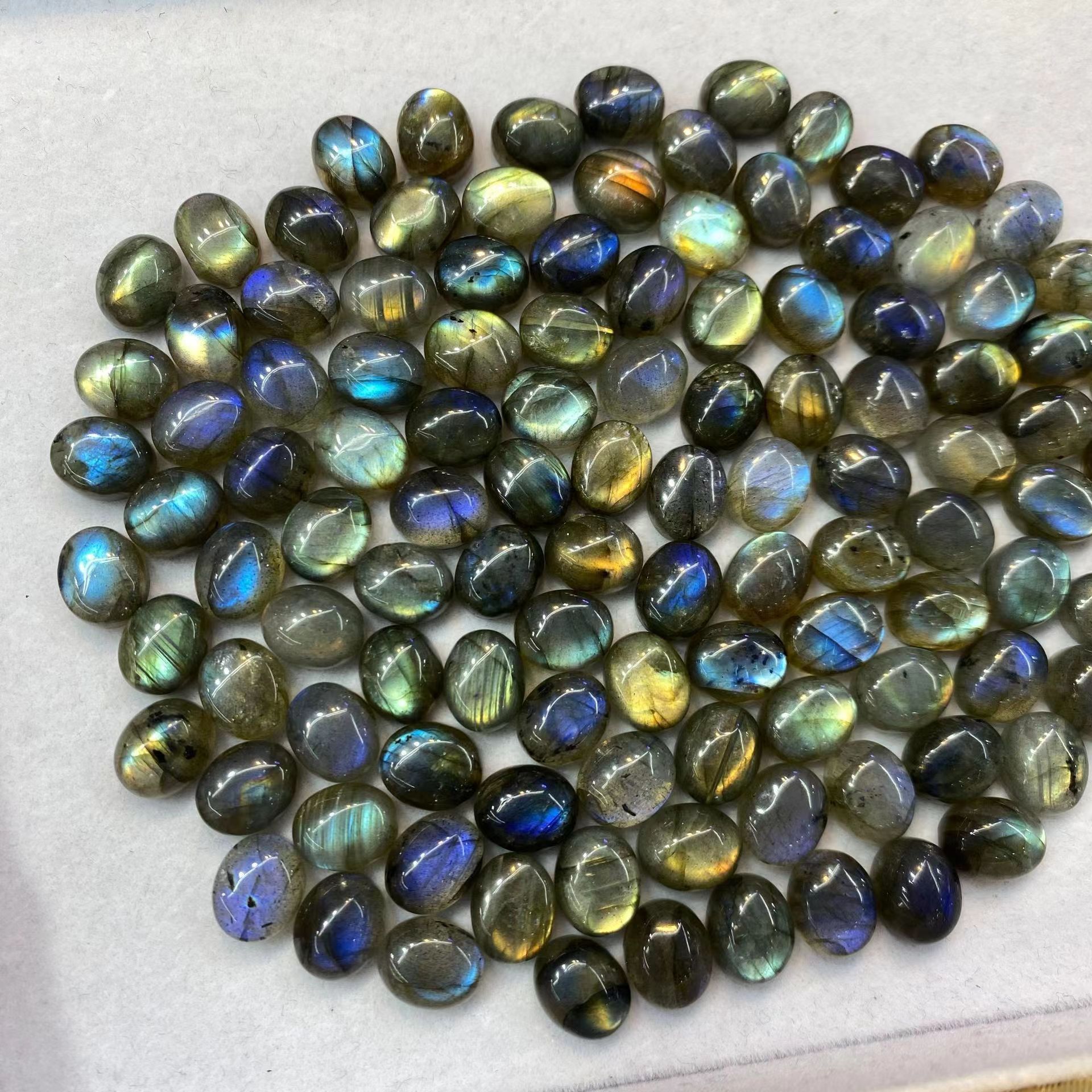 Moonlight Stone Oval Cabochon Stone for Jewelry Accessories Super Star Blue Heat Jewelry Making DIY Factory Wholesale Natural