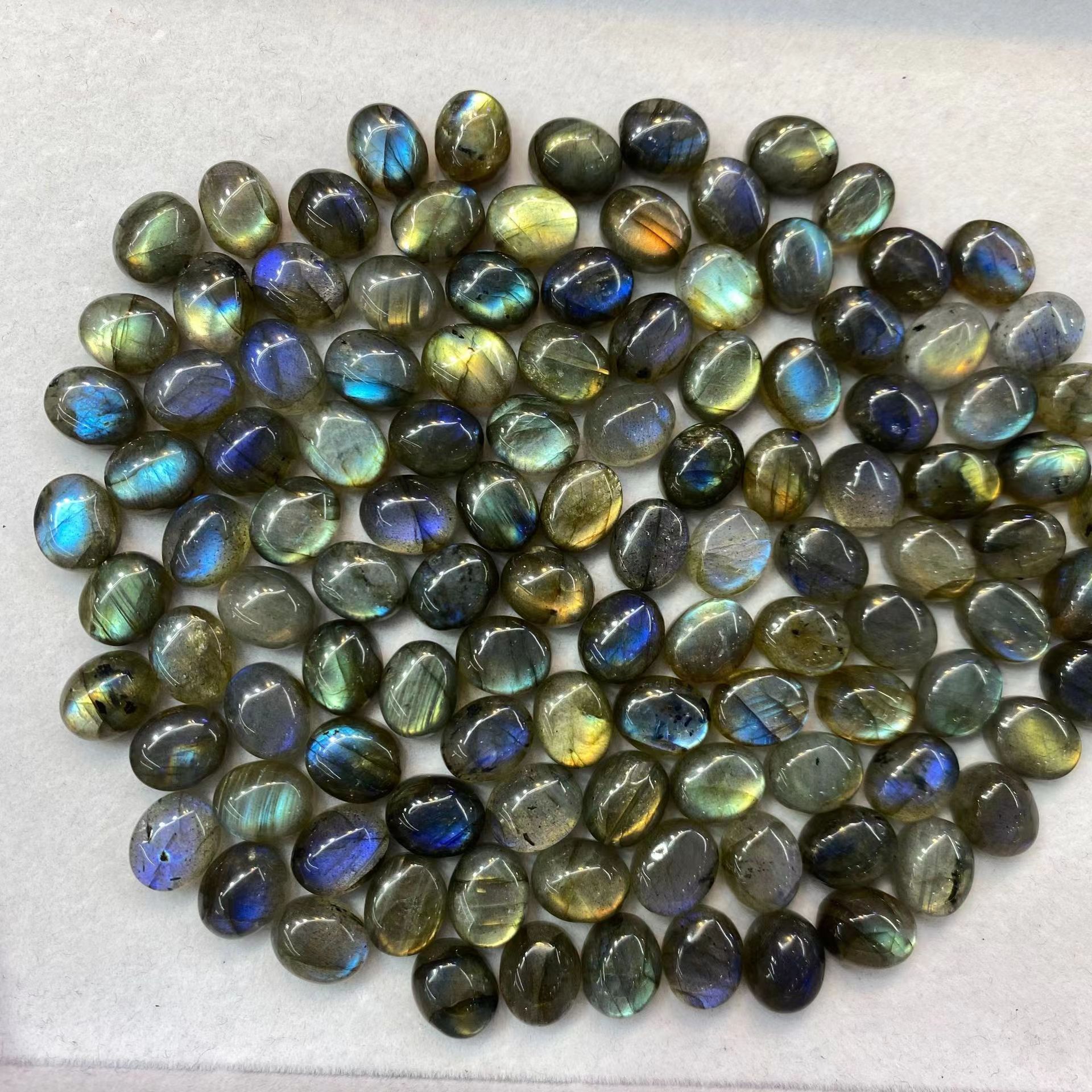 Moonlight Stone Oval Cabochon Stone for Jewelry Accessories Super Star Blue Heat Jewelry Making DIY Factory Wholesale Natural