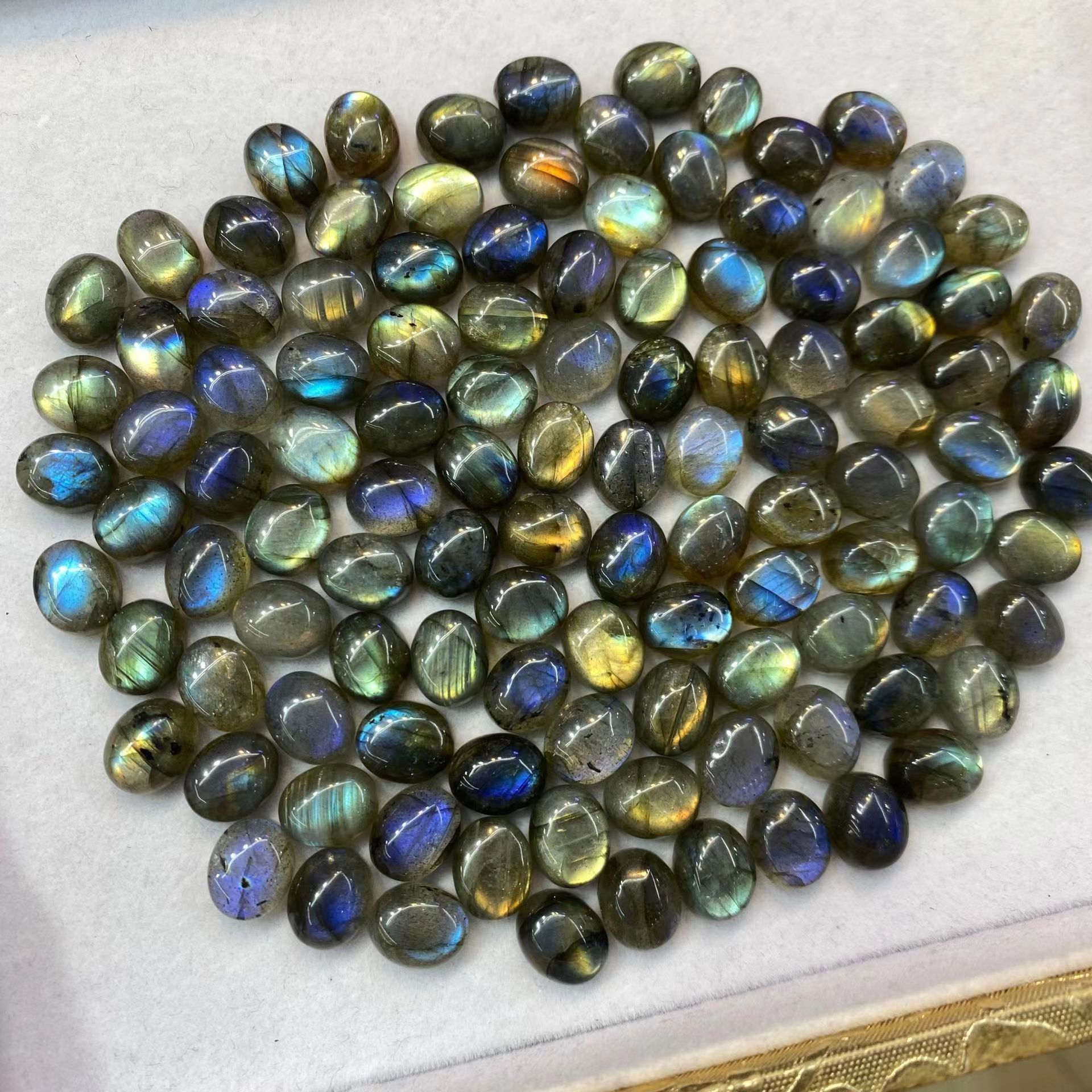 Moonlight Stone Oval Cabochon Stone for Jewelry Accessories Super Star Blue Heat Jewelry Making DIY Factory Wholesale Natural