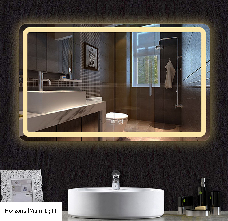 Modern Home Decor Frameless LED Wireless Bathroom Mirror New Fashion Bluetooth Sensor Switch Illuminated Design Wall Usage Light