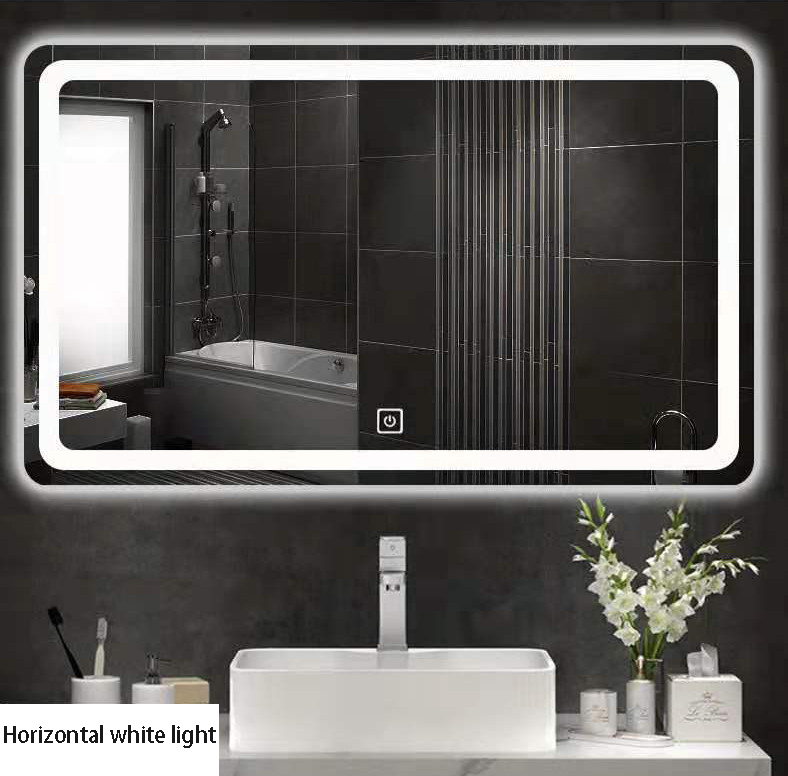 Modern Home Decor Frameless LED Wireless Bathroom Mirror New Fashion Bluetooth Sensor Switch Illuminated Design Wall Usage Light