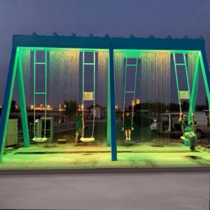 Brand New Outdoor Water Feature Waterfall Magic Digital Water Curtain Swing Factory Price Swing Digital Curtain