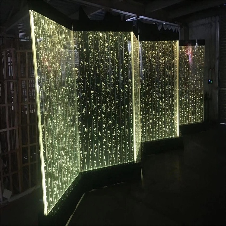 Customized hotel decoration acrylic water bubble wall partition room divider