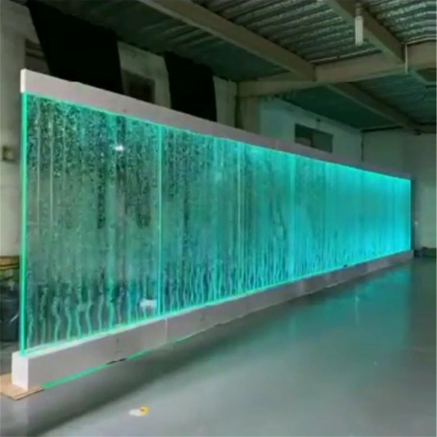 Latest design glowing wall indoor water fountain waterfall design Chinese new year decoration items room divider