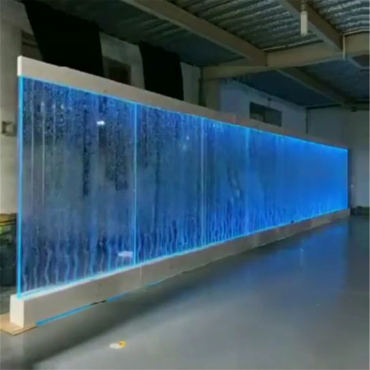 Latest design glowing wall indoor water fountain waterfall design Chinese new year decoration items room divider