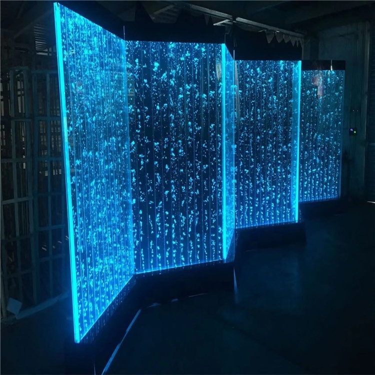 Customized hotel decoration acrylic water bubble wall partition room divider