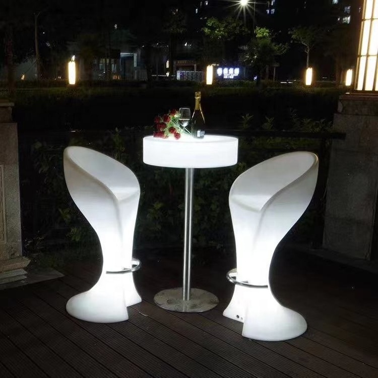 Bar illuminated led furniture dubai bar table and chairs