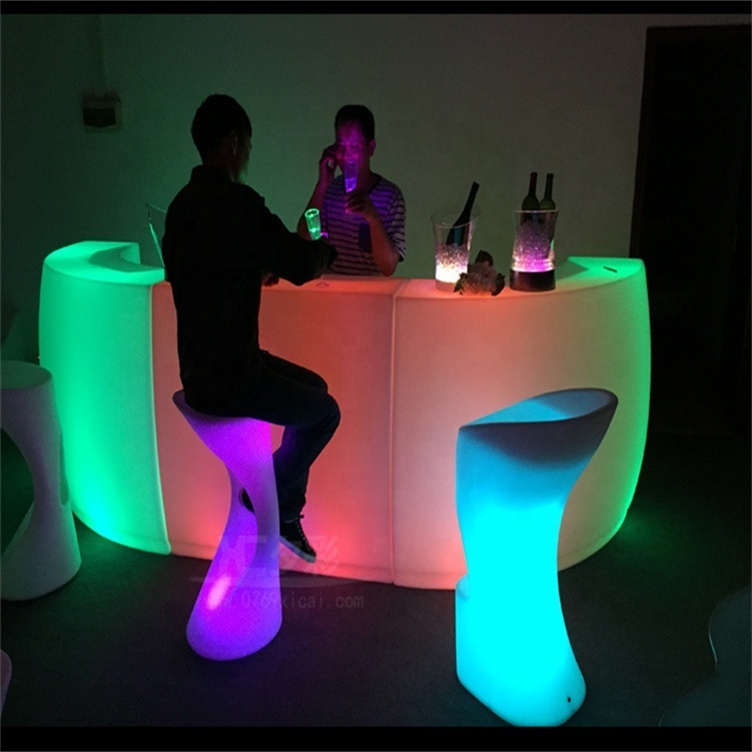 Bar illuminated led furniture dubai bar table and chairs